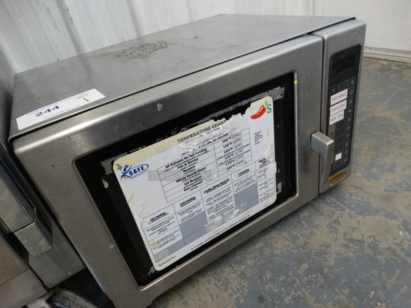 2008 Amana Model RFS12MPSA Stainless Steel Commercial Countertop Microwave Oven. 120 Volts, 1 Phase. 21x18x13 - Image 3 of 6