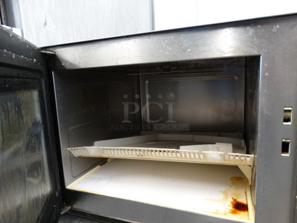 2008 Amana Model RFS12MPSA Stainless Steel Commercial Countertop Microwave Oven. 120 Volts, 1 Phase. 21x18x13 - Image 4 of 6