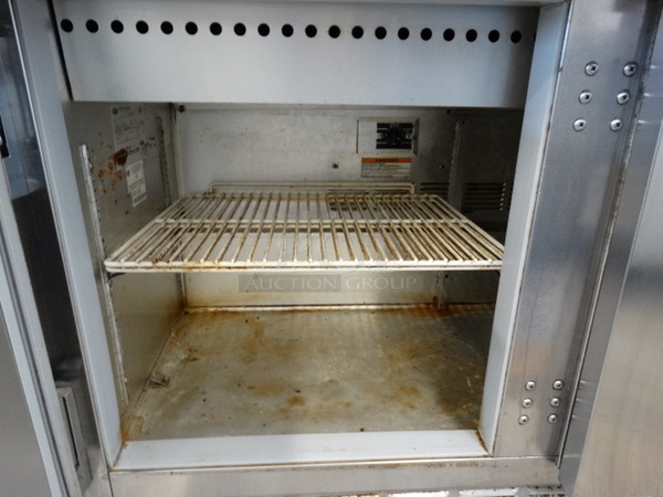 SWEET! Beverage Air Model SP48-12M Stainless Steel Commercial Sandwich Salad Prep Table Bain Marie Mega Top on Commercial Casters. 115 Volts, 1 Phase. 48x34x46. Tested and Working! - Image 6 of 7