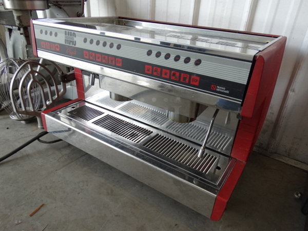 BEAUTIFUL! Nuova Simonelli Stainless Steel Commercial Countertop 2 Group Espresso Machine w/ Steam Wand. 30x20x21 - Image 2 of 7