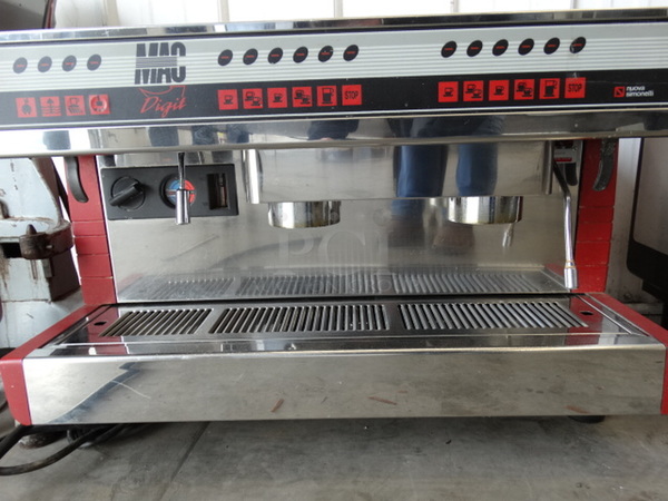 BEAUTIFUL! Nuova Simonelli Stainless Steel Commercial Countertop 2 Group Espresso Machine w/ Steam Wand. 30x20x21 - Image 4 of 7