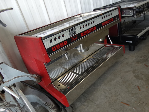 BEAUTIFUL! Nuova Simonelli Stainless Steel Commercial Countertop 2 Group Espresso Machine w/ Steam Wand. 30x20x21 - Image 5 of 7