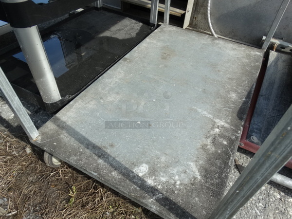 Metal Commercial 2 Tier Cart on Commercial Casters. 24x44x40 - Image 4 of 5