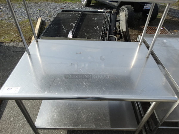 Stainless Steel Commercial Table w/ Undershelf and Overshelf. 48x30x55 - Image 2 of 5