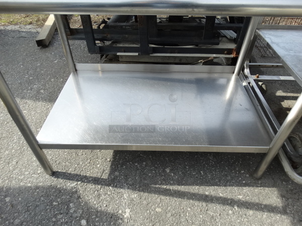 Stainless Steel Commercial Table w/ Undershelf and Overshelf. 48x30x55 - Image 3 of 5