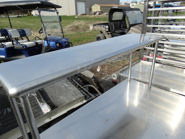 Stainless Steel Commercial Table w/ Undershelf and Overshelf. 48x30x55 - Image 5 of 5