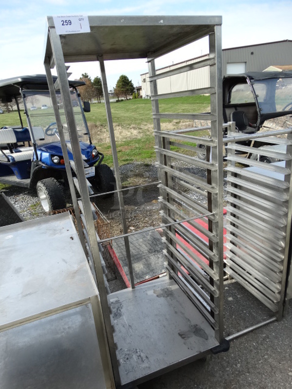 Metal Commercial Pan Transport Rack on Commercial Casters. 23x27x68 - Image 3 of 5