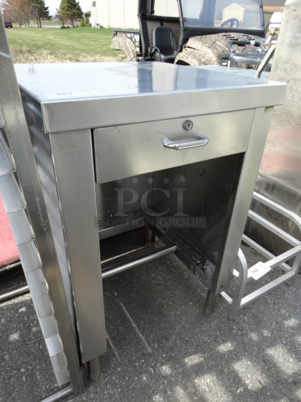 Stainless Steel Commercial Table w/ Drawer. 24x24x36 - Image 3 of 4