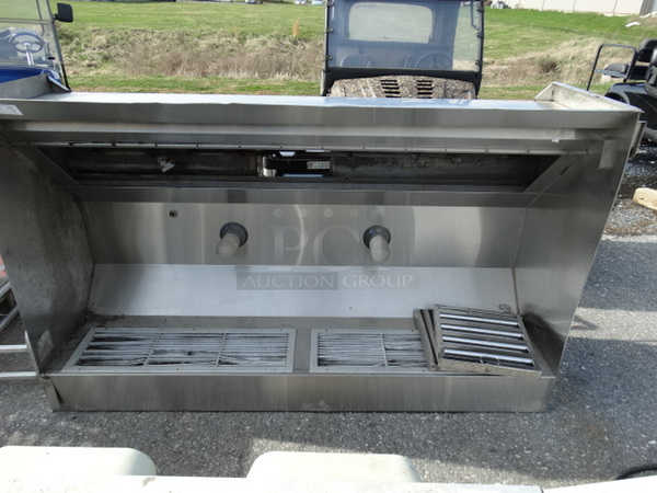 SWEET! 7' Stainless Steel Commercial Return Air Grease Hood. 84x25x51