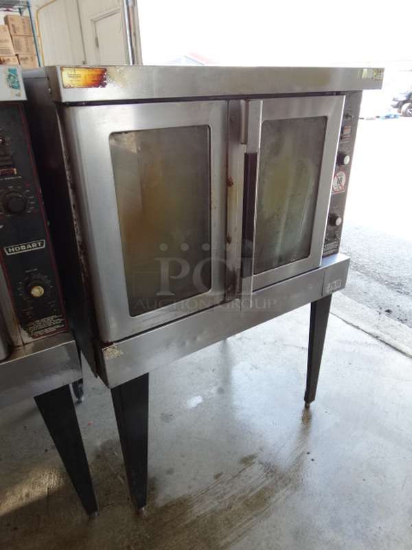 GORGEOUS! Hobart Stainless Steel Commercial Gas Powered Full Size Convection Oven w/ View Through Doors, Metal Oven Racks and Thermostatic Controls on Metal Legs. 40x32x58 - Image 2 of 5