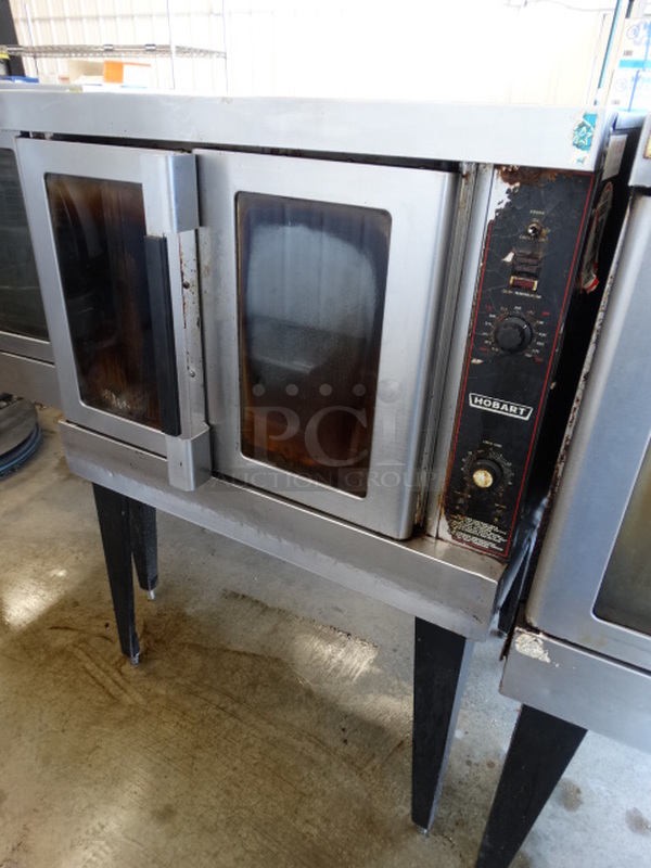 GORGEOUS! Hobart Stainless Steel Commercial Gas Powered Full Size Convection Oven w/ View Through Doors, Metal Oven Racks and Thermostatic Controls on Metal Legs. 40x32x58 - Image 3 of 5