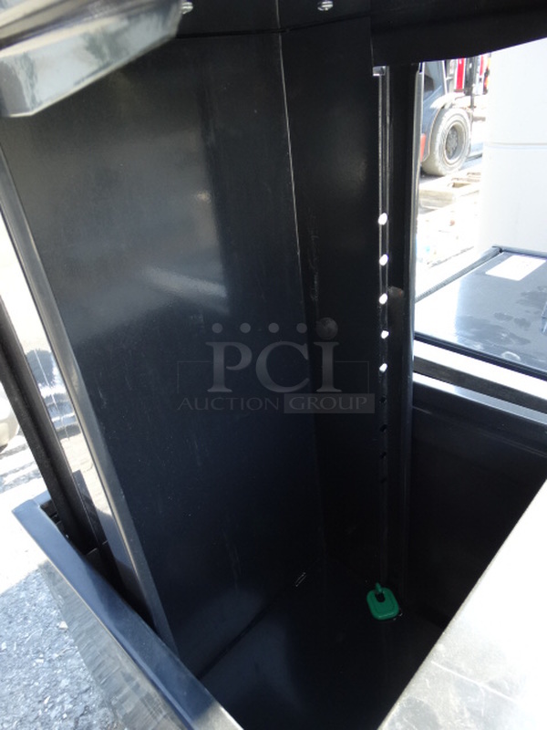 Black Metal 2 Drawer Filing Cabinet. 14.5x28x20 - Image 3 of 4