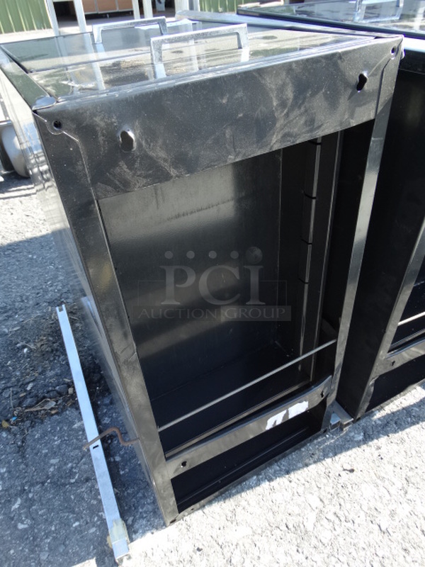Black Metal 2 Drawer Filing Cabinet. 14.5x28x20 - Image 4 of 4