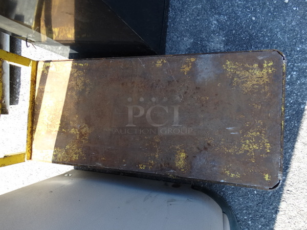 Yellow Metal Cart on Commercial Casters. 18x42x41 - Image 3 of 4