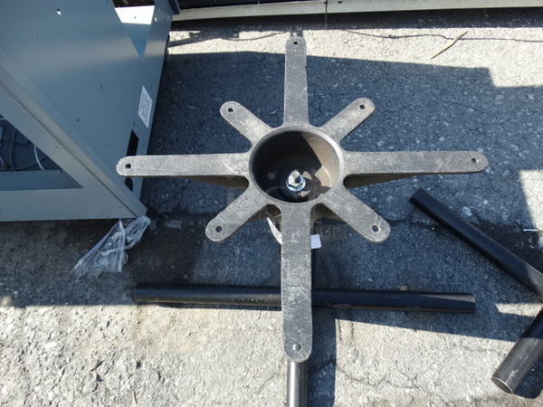 Black Metal Table Base. 36x23x28 - Image 2 of 5