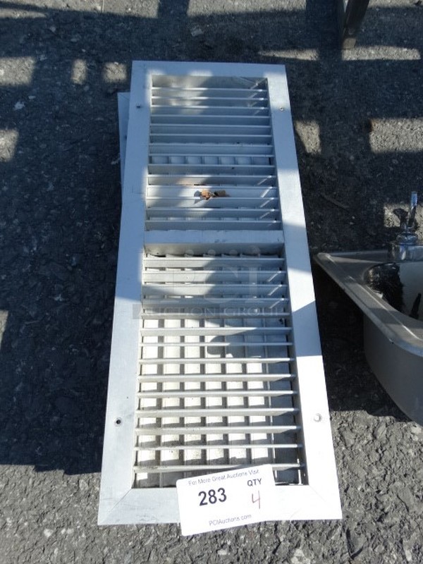 4 Metal Vent Covers. 10x26x2. 4 Times Your Bid! - Image 1 of 3