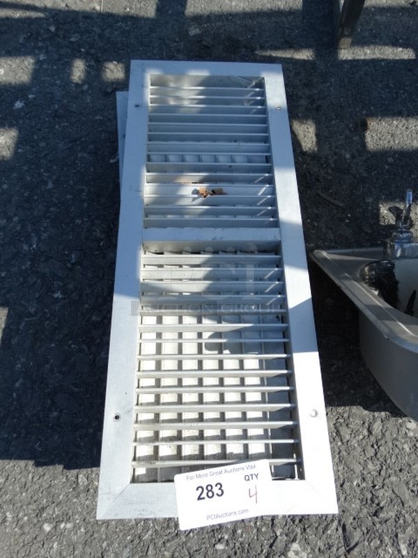 4 Metal Vent Covers. 10x26x2. 4 Times Your Bid!