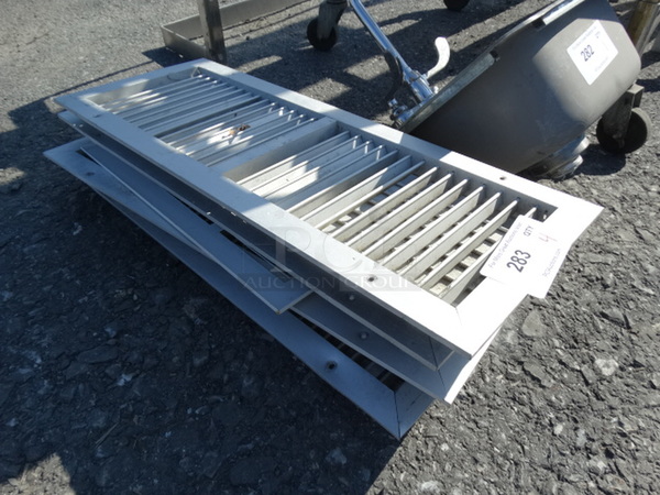 4 Metal Vent Covers. 10x26x2. 4 Times Your Bid! - Image 2 of 3