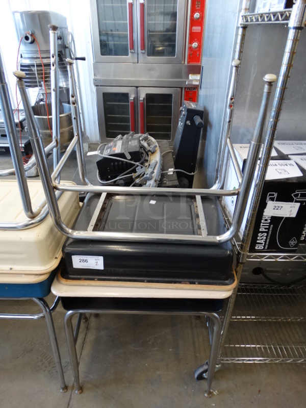 2 Metal Student Desks. Includes 24x18x24. 2 Times Your Bid! - Image 1 of 3