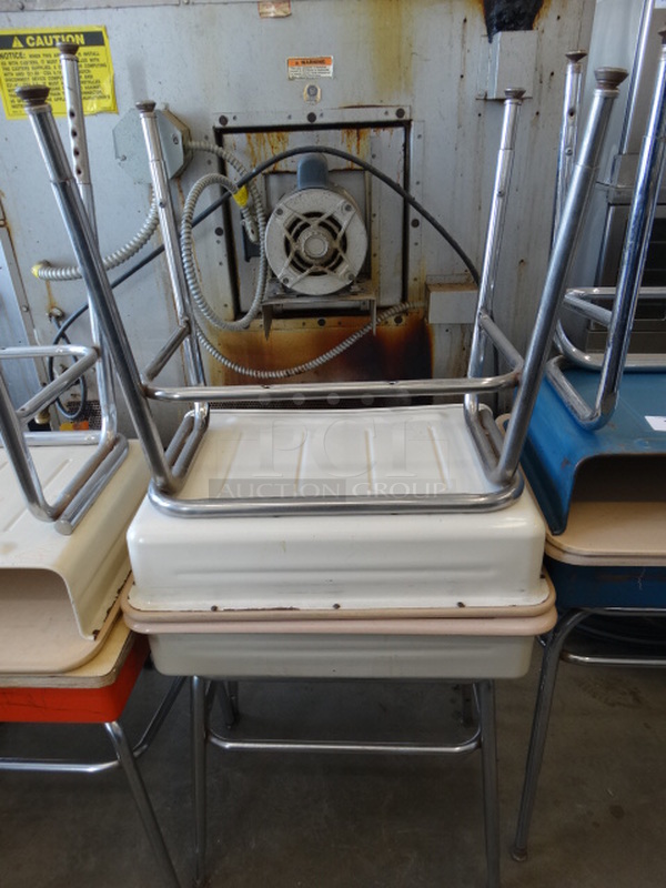 4 Metal Student Desks. Includes 24x18x24. 4 Times Your Bid! - Image 3 of 3