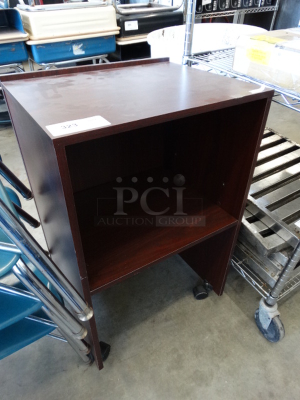 Wood Pattern Counter on Casters. 21.5x17.5x35 - Image 2 of 5