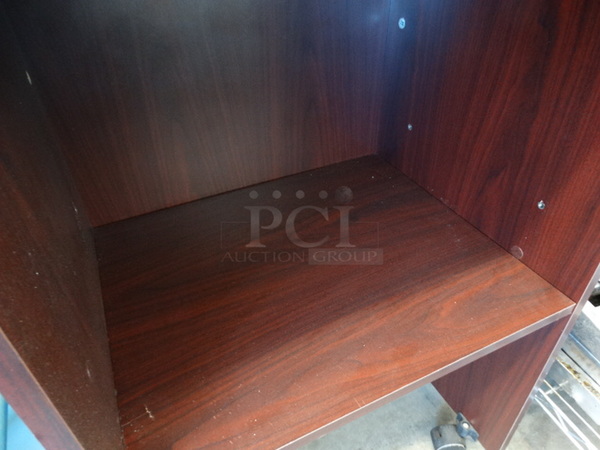 Wood Pattern Counter on Casters. 21.5x17.5x35 - Image 3 of 5