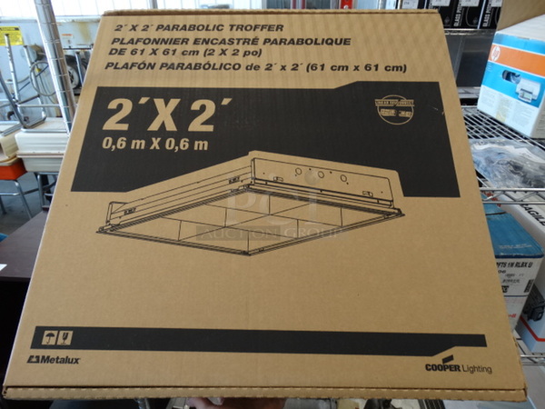 BRAND NEW IN BOX! 2'x2' Parabolic Troffer. 24x24x3