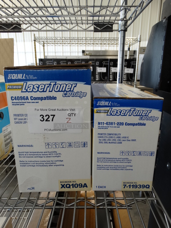 2 BRAND NEW IN BOX! LaserToner Cartridges; C4096A and H11-6381-220. 2 Times Your Bid!