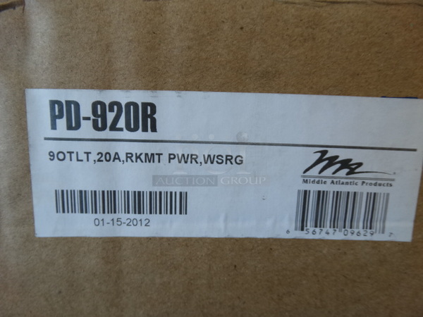 BRAND NEW IN BOX! Middle Atlantic Products Model PD-920R Power Amp Strip - Image 2 of 4