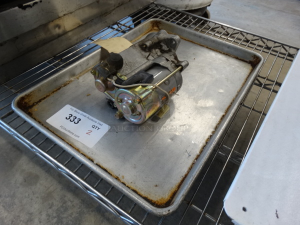 2 Metal Items; Lawn and Golf Turf Cat Starter and Half Size Baking Pan. 8x6x4, 13x18x1. 2 Times Your Bid! - Image 2 of 5