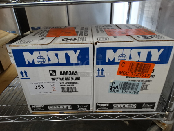 2 BRAND NEW IN BOX! Misty A00365 Industrial Cling Solvent. 2 Times Your Bid!