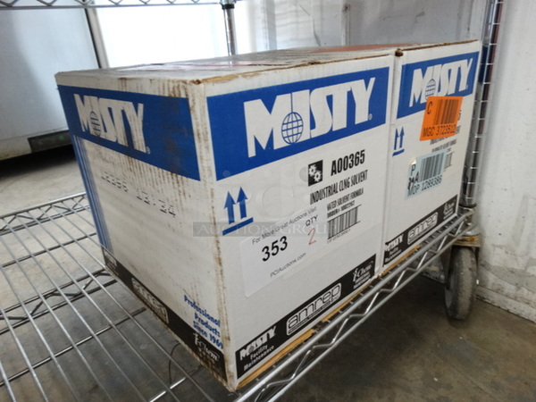 2 BRAND NEW IN BOX! Misty A00365 Industrial Cling Solvent. 2 Times Your Bid! - Image 2 of 4