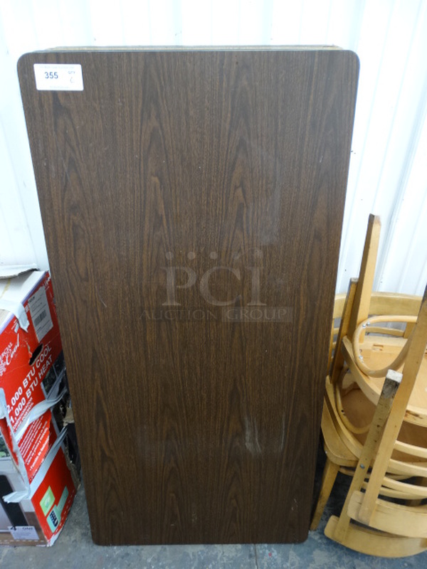 6 Wood Pattern Tabletops. 60x30x1. 6 Times Your Bid!