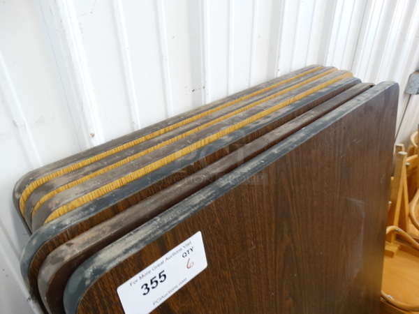 6 Wood Pattern Tabletops. 60x30x1. 6 Times Your Bid! - Image 3 of 4