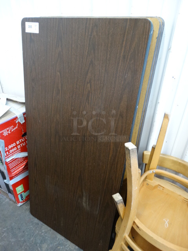 6 Wood Pattern Tabletops. 60x30x1. 6 Times Your Bid! - Image 4 of 4