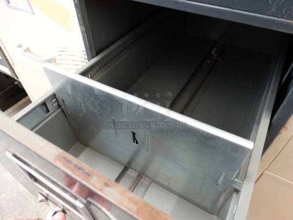 Columbia Black Metal 4 Drawer Filing Cabinet. 15x28x52 - Image 7 of 8