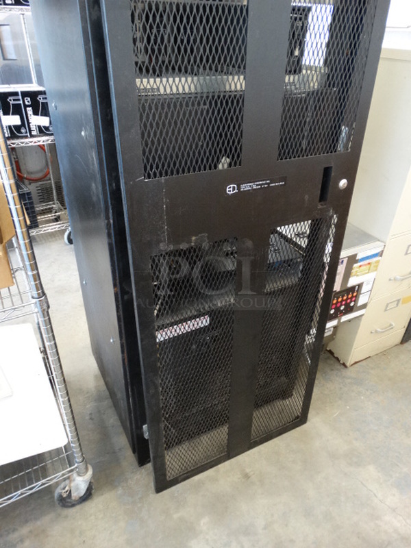 Black Metal theatre Switchboard Mark Series Case For Rack Units. Includes 2 SPI Q-2 Dimmer Modules. 28x23x87 - Image 3 of 12