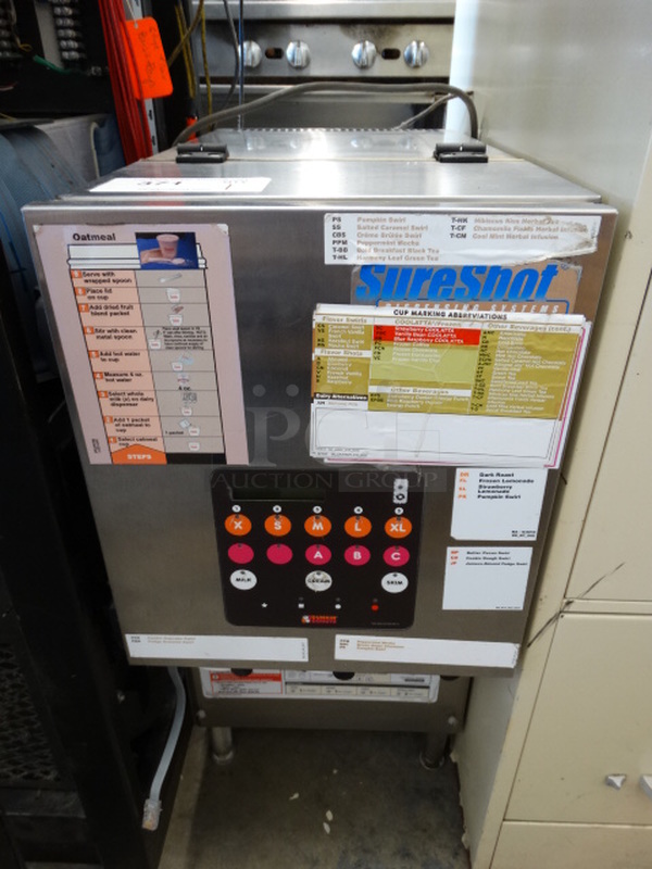 NICE! SureShot Stainless Steel Commercial Countertop Dairy Dispenser. 12x22x27