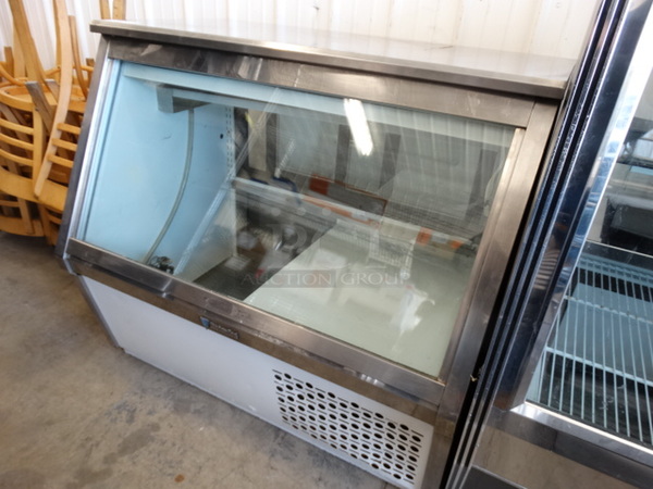 NICE! CustomCool Metal Commercial Floor Style Deli Display Case Merchandiser. 48x38x46. Tested and Powers On But Does Not Get Cold - Image 2 of 6