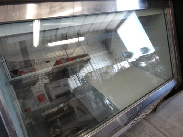 NICE! CustomCool Metal Commercial Floor Style Deli Display Case Merchandiser. 48x38x46. Tested and Powers On But Does Not Get Cold - Image 4 of 6