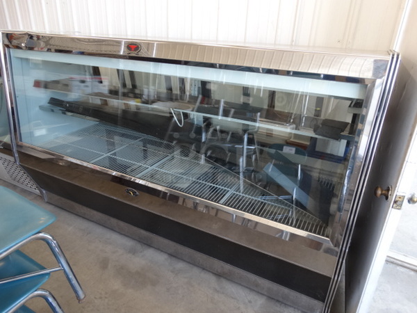 SWEET! Marc Metal Commercial Floor Style Deli Display Case Merchandiser. 94x36x55.5. Cannot Test - Unit Was Previously Hardwired