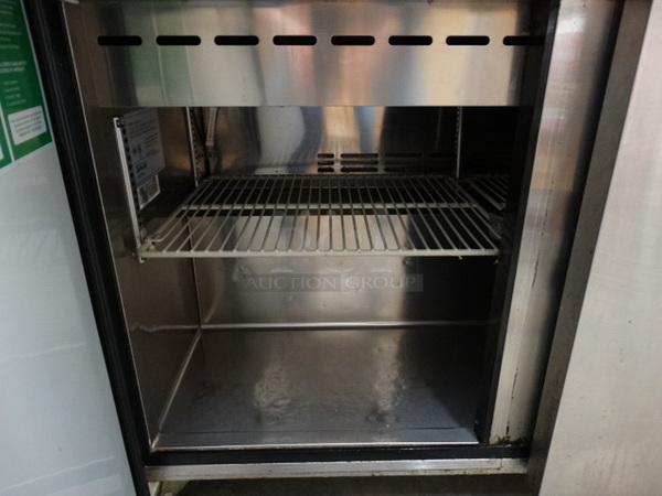 NICE! Turbo Air Model MST-48-18 Stainless Steel Commercial Sandwich Salad Prep Table Bain Marie Mega Top on Commercial Casters. 115 Volts, 1 Phase. 48x37x46. Tested and Working! - Image 8 of 10