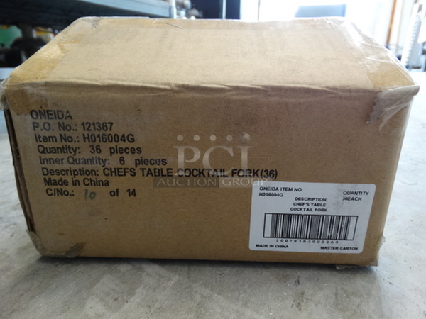 36 BRAND NEW IN BOX! Oneida Chef's Table Cocktail Forks. 6". 36 Times Your Bid! - Image 4 of 4