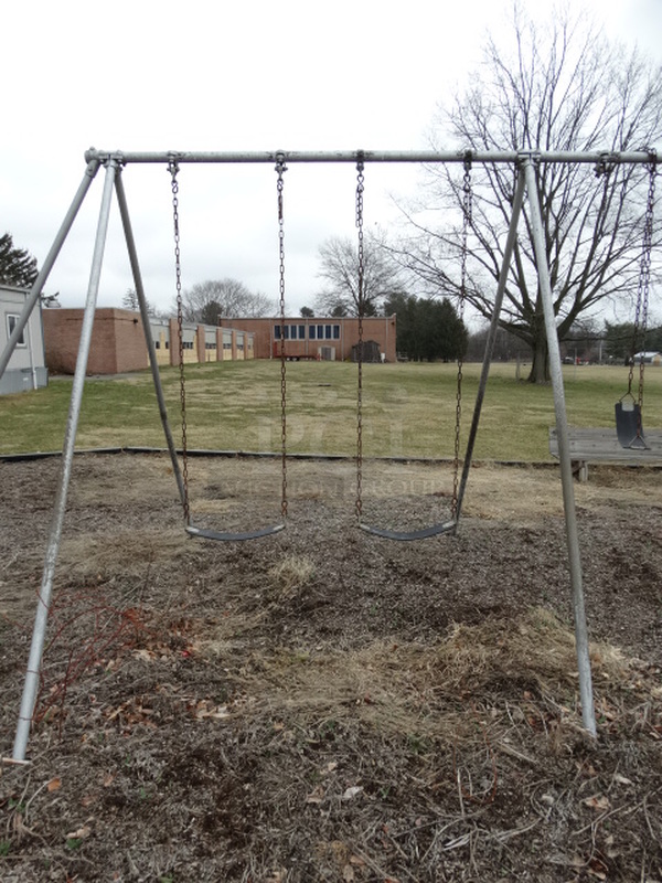 Metal 6 Swing Swingset. BUYER MUST REMOVE. Item Is Located In Coatesville, PA - Winner Will Have Up To 2 Weeks To Remove. Address Will Be Given To the Winning Bidder After They Provide a Certificate of Insurance - Image 9 of 11
