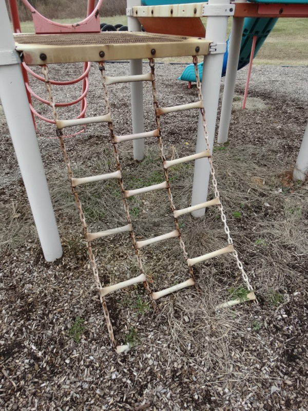 Gray and Blue Metal Playground Unit w/ 2 Slides, 2 Ladders and Tic Tac Toe. BUYER MUST REMOVE. Item Is Located In Coatesville, PA - Winner Will Have Up To 2 Weeks To Remove. Address Will Be Given To the Winning Bidder After They Provide a Certificate of Insurance - Image 7 of 11