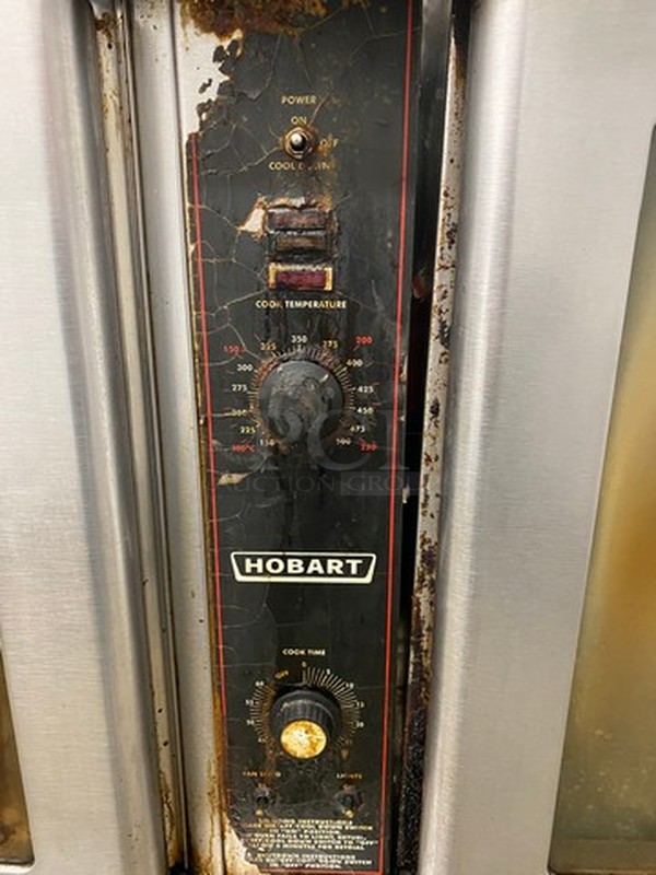 GORGEOUS! Hobart Stainless Steel Commercial Gas Powered Full Size Convection Oven w/ View Through Doors, Metal Oven Racks and Thermostatic Controls on Metal Legs. 40x32x58 - Image 4 of 5