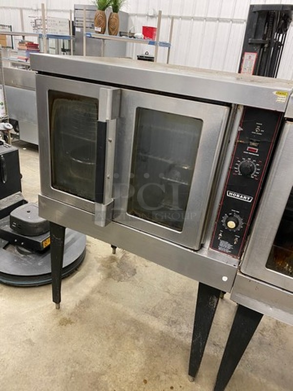 GORGEOUS! Hobart Stainless Steel Commercial Gas Powered Full Size Convection Oven w/ View Through Doors, Metal Oven Racks and Thermostatic Controls on Metal Legs. 40x32x58 - Image 2 of 5