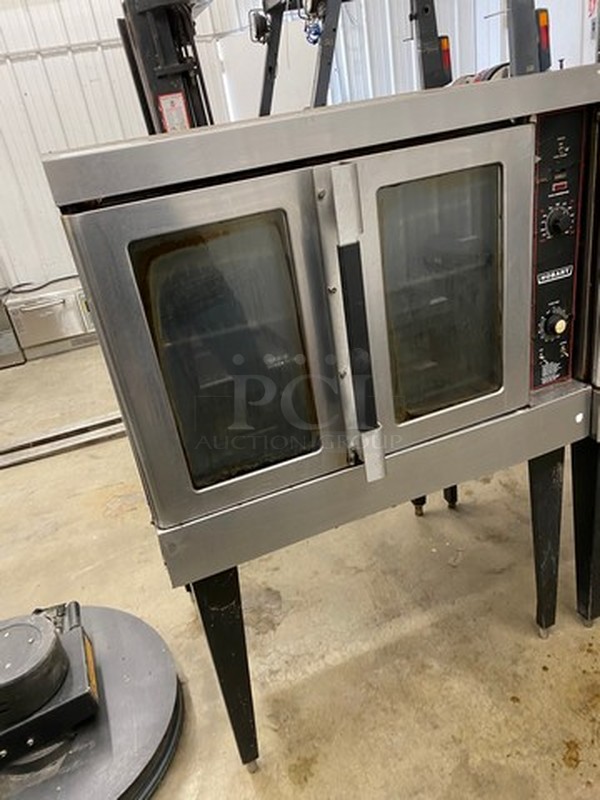 GORGEOUS! Hobart Stainless Steel Commercial Gas Powered Full Size Convection Oven w/ View Through Doors, Metal Oven Racks and Thermostatic Controls on Metal Legs. 40x32x58 - Image 3 of 5
