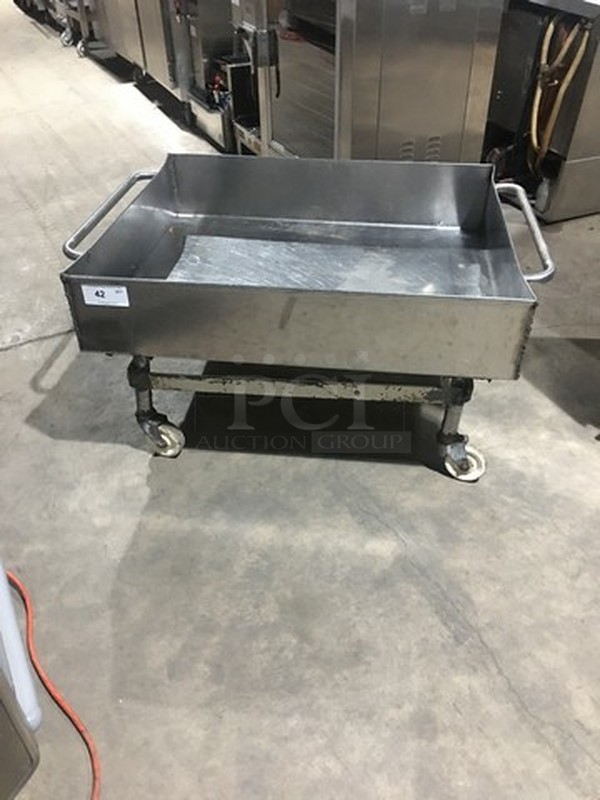 All Stainless Steel Mixing Tub! On Stand With Casters!  - Image 8 of 8