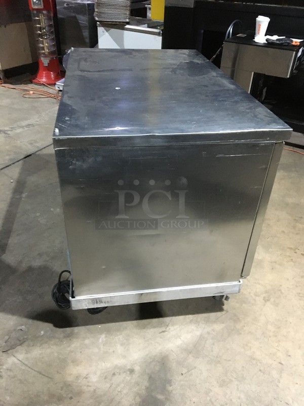 Beverage Air Commercial Refrigerated 2 Door Undercounter Cooler! With Poly Coated Racks! All Stainless Steel! Model WTR48A Serial 10901550! 115V 1Phase! On Commercial Casters! - Image 2 of 8